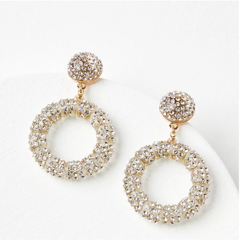 Loft Circle Statement Drop Earring